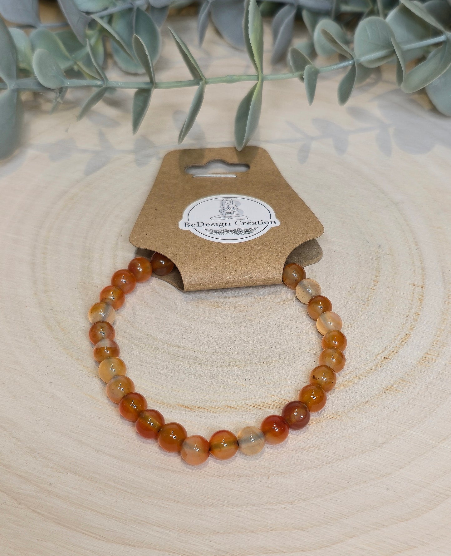 Bracelet Cornaline 6mm