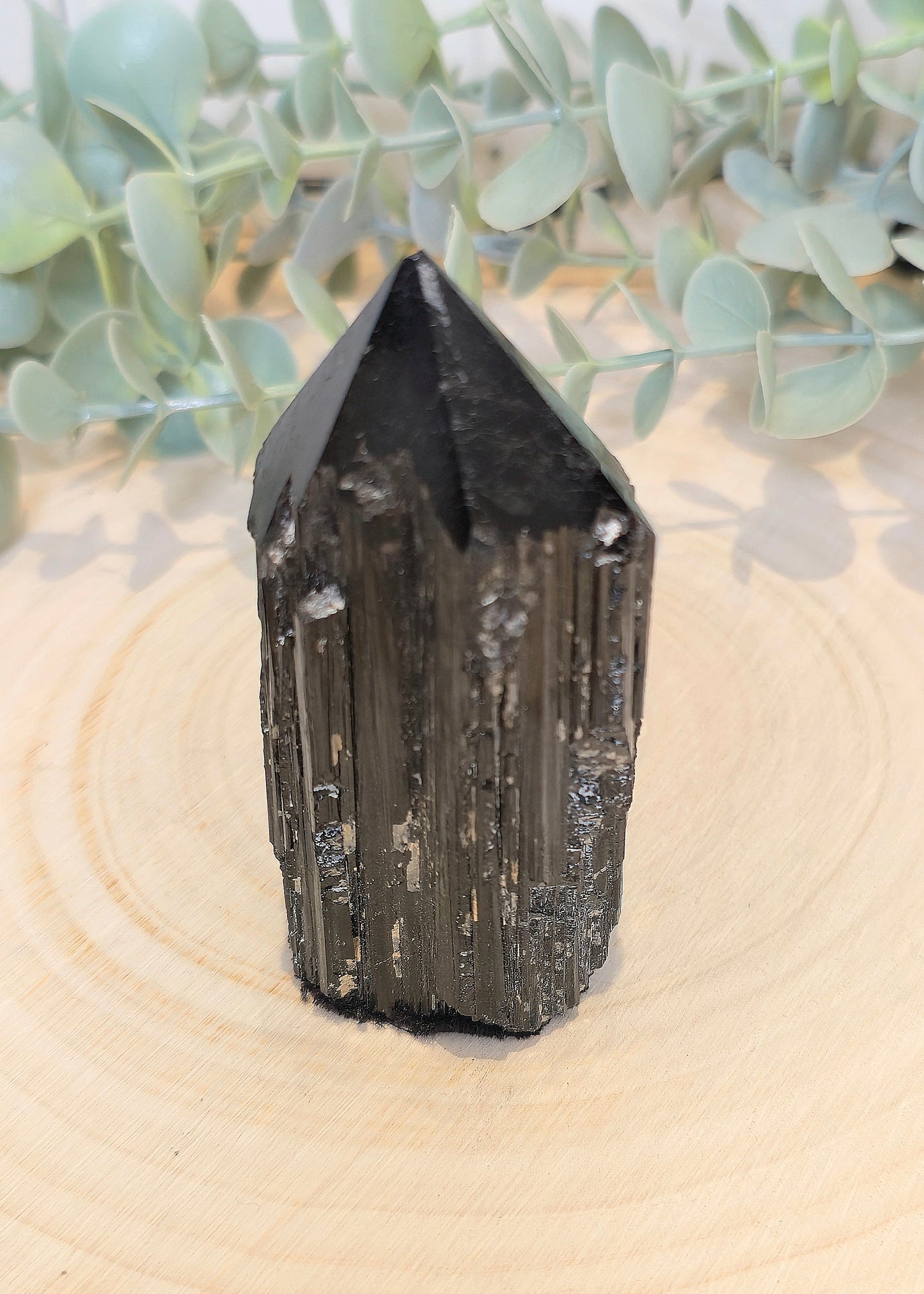Pointe Tourmaline noire brute