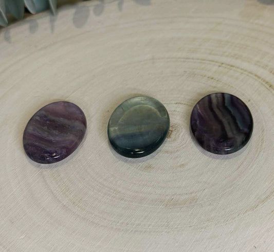 Fluorite petite Worry stone
