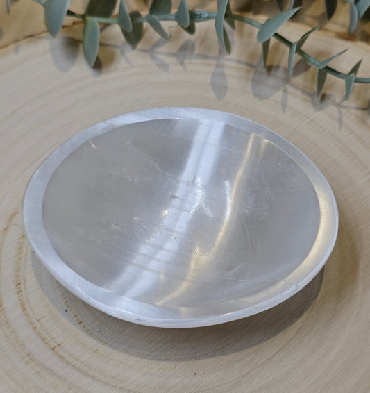 Bol de sélénite oval