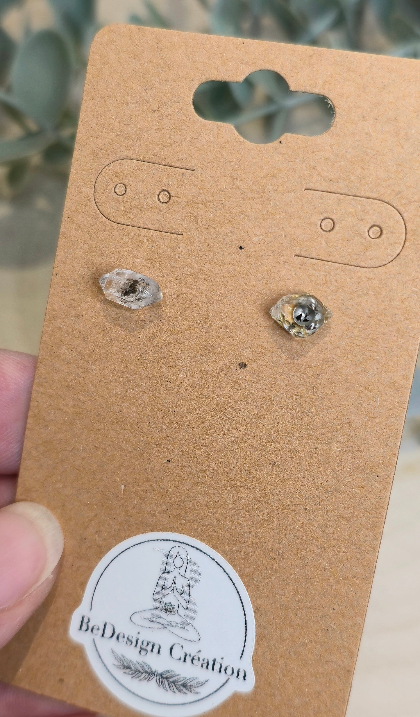 Boucles d’oreilles Herkimer