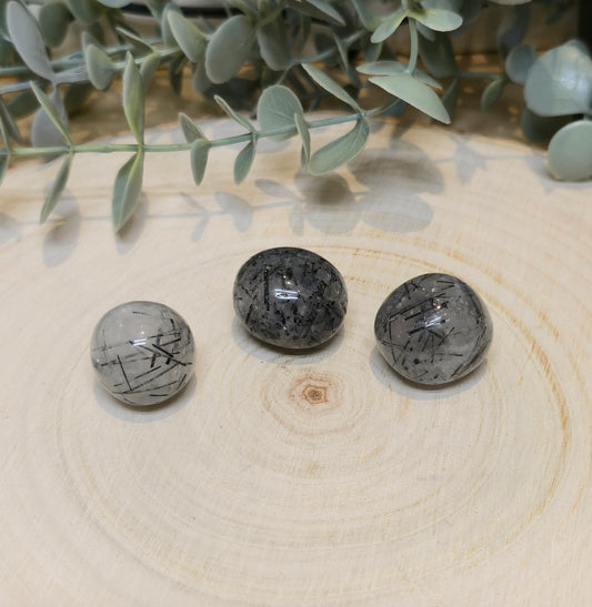 Quartz tourmaline barattée