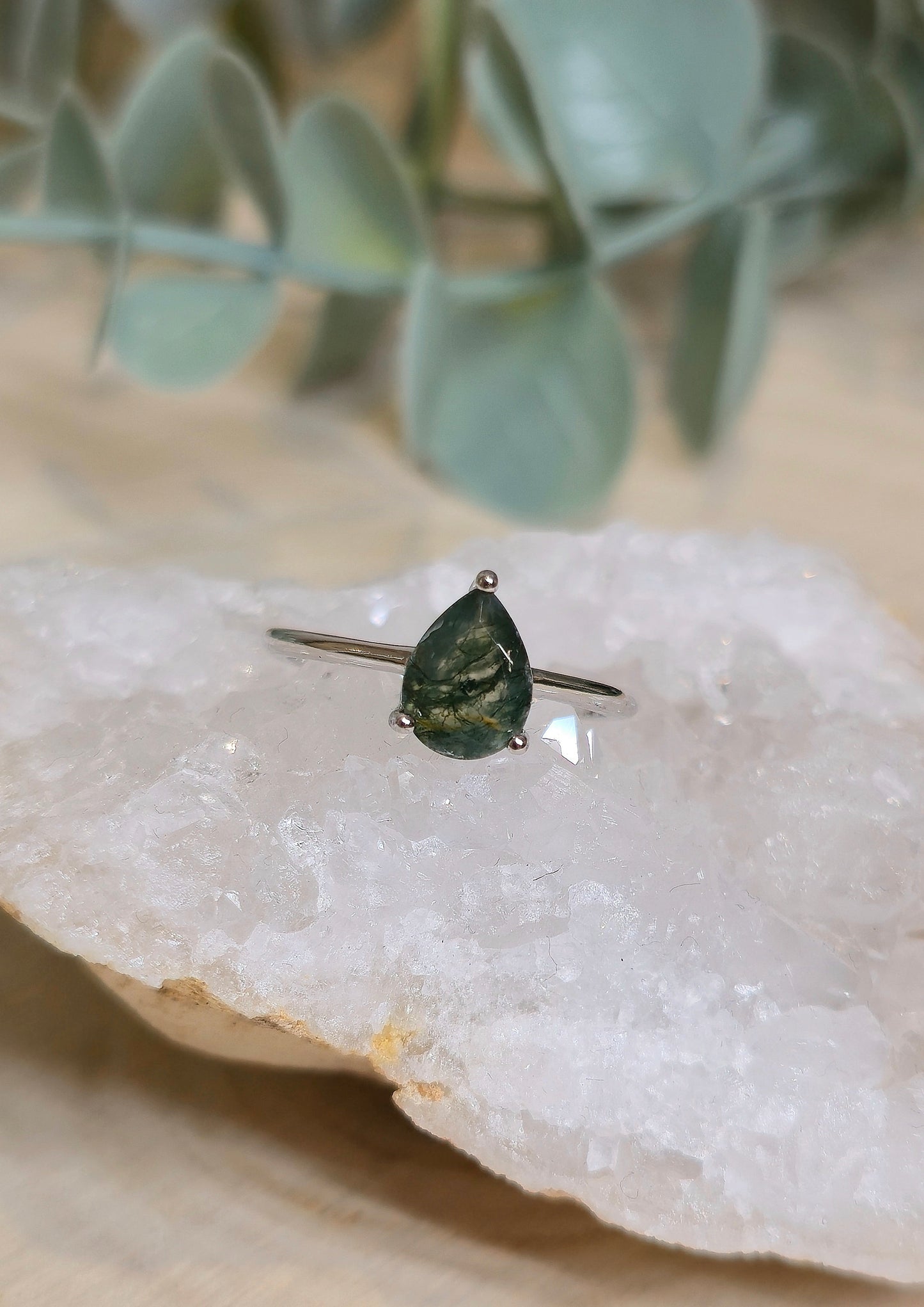 Bague Agate mousse