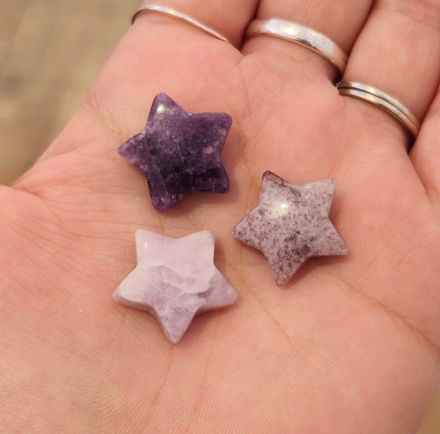 Étoile lépidolite