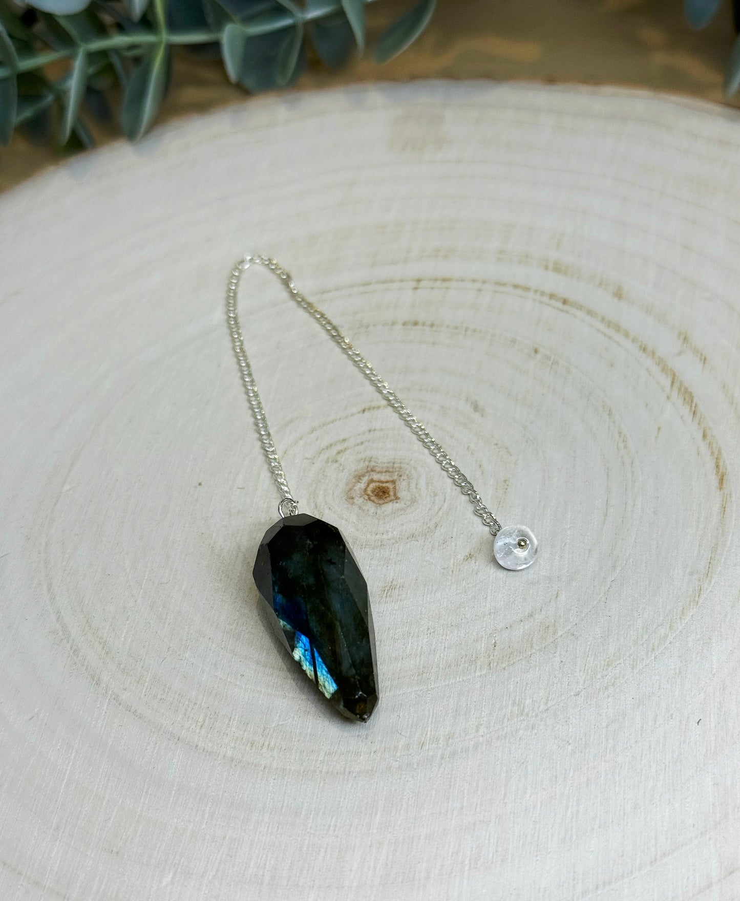 Pendule Labradorite diamand