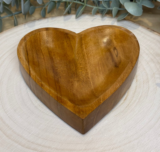 Bol coeur en bois