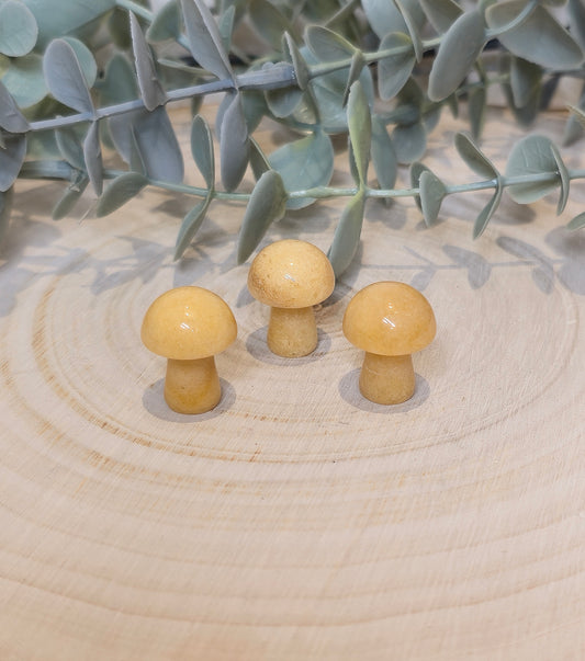 Champignon en Aventurine jaune