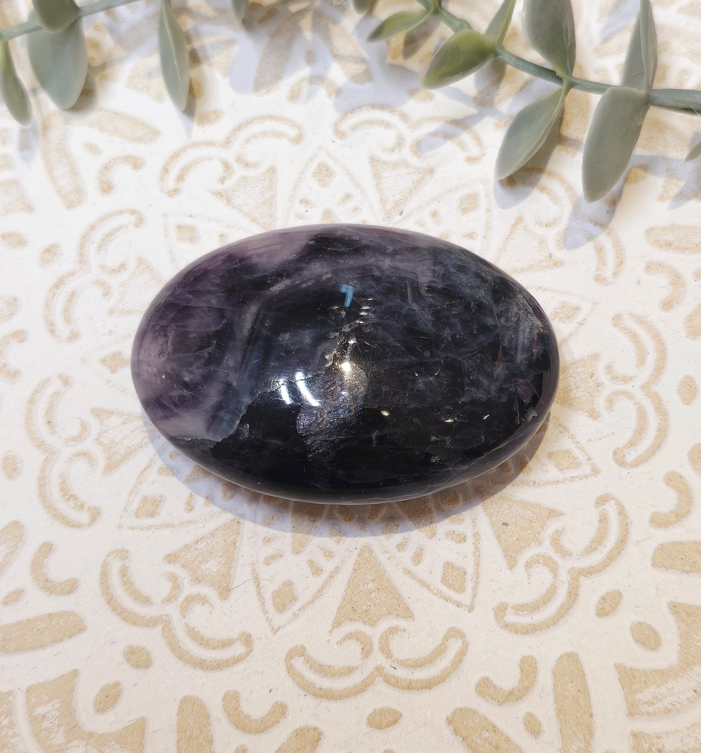 Pierre de paume en Fluorite