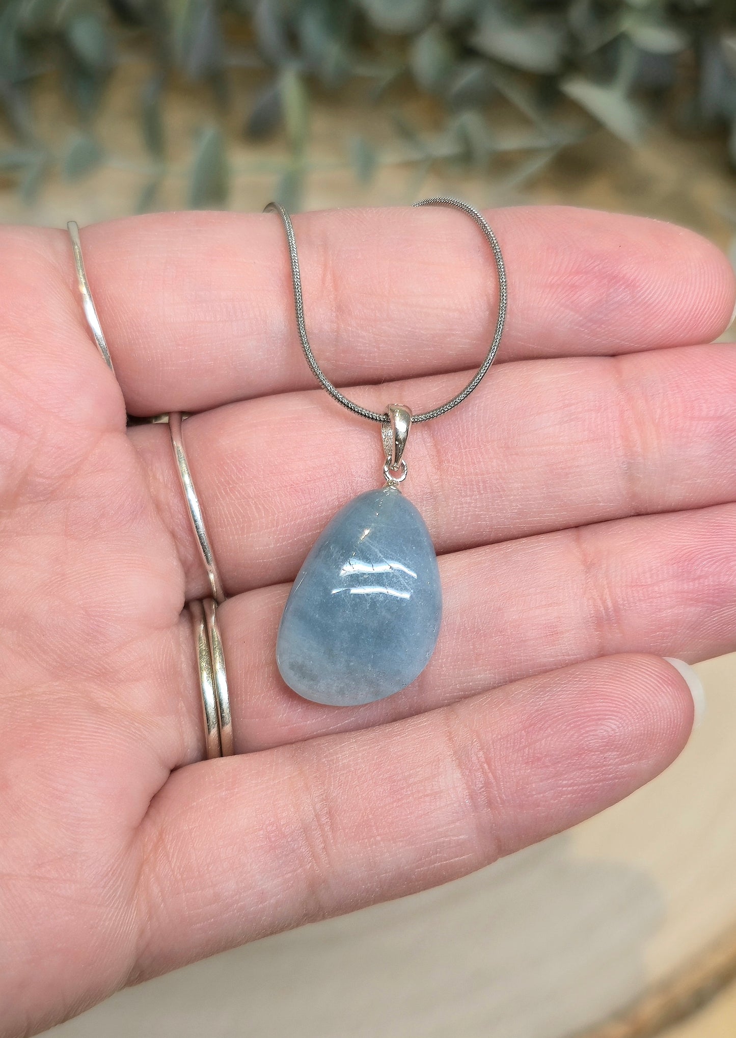 Collier Aigue-Marine barattée (Aquamarine)