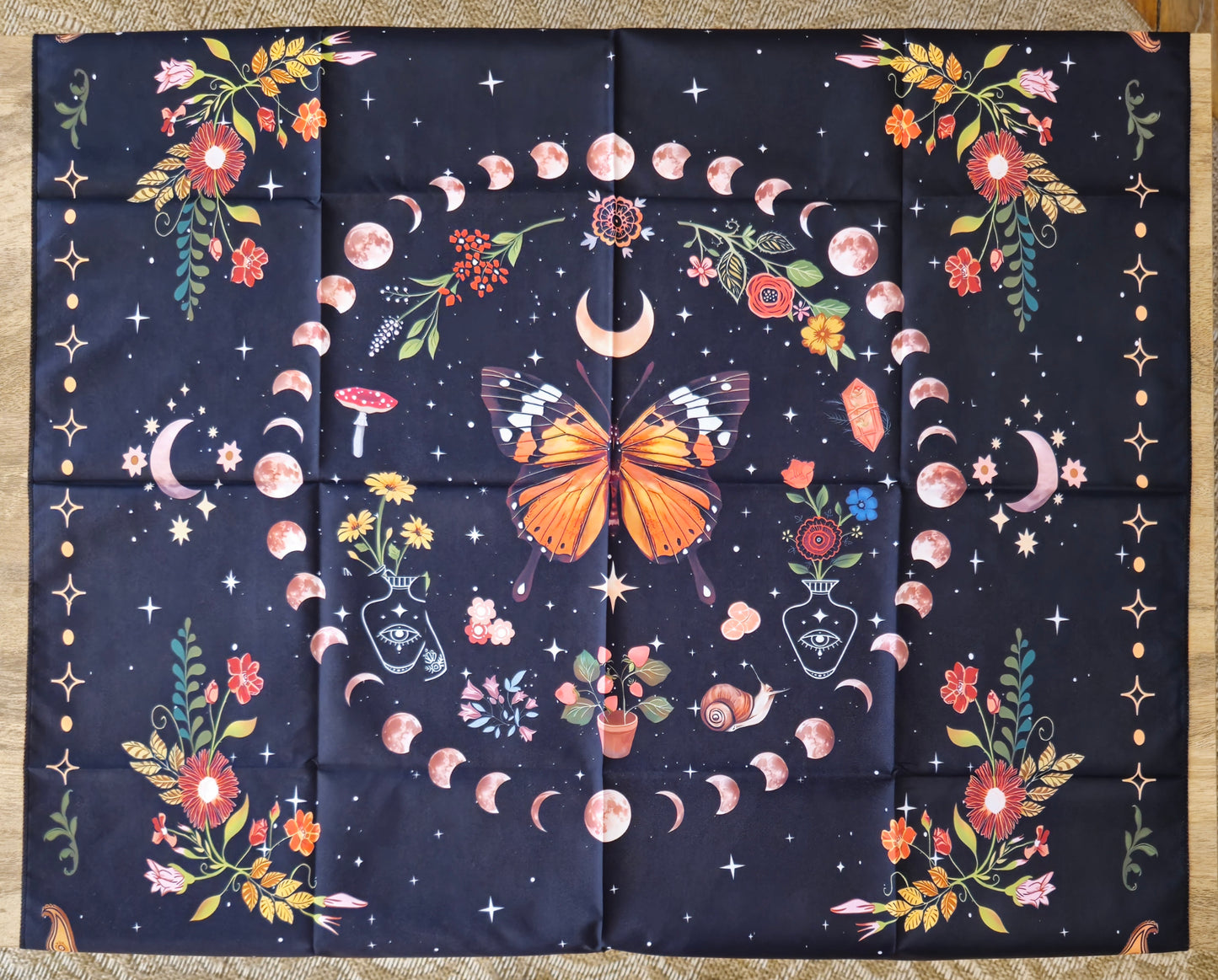 Nappe d’autel Papillon et phase lunaire