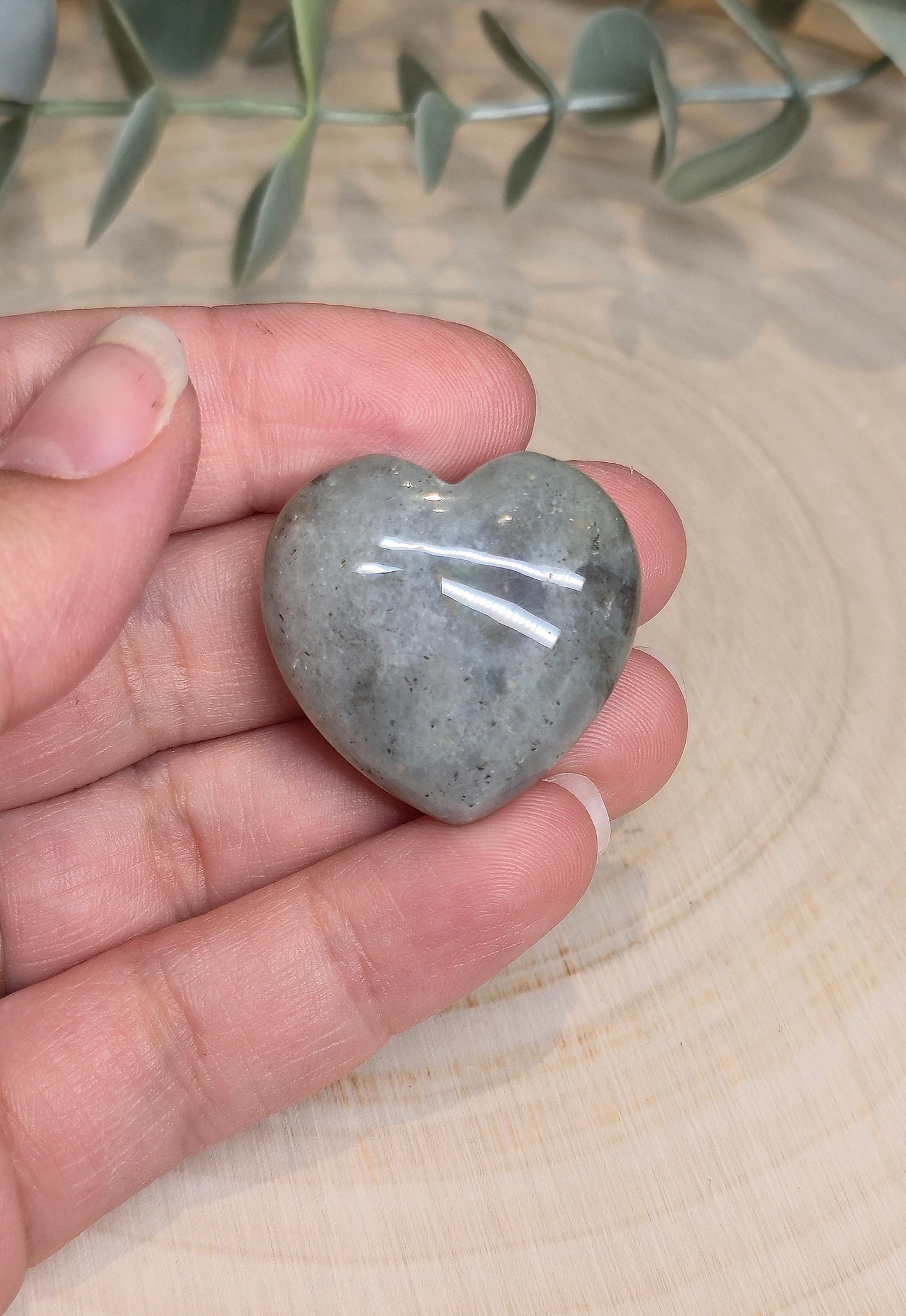 Coeur en Labradorite