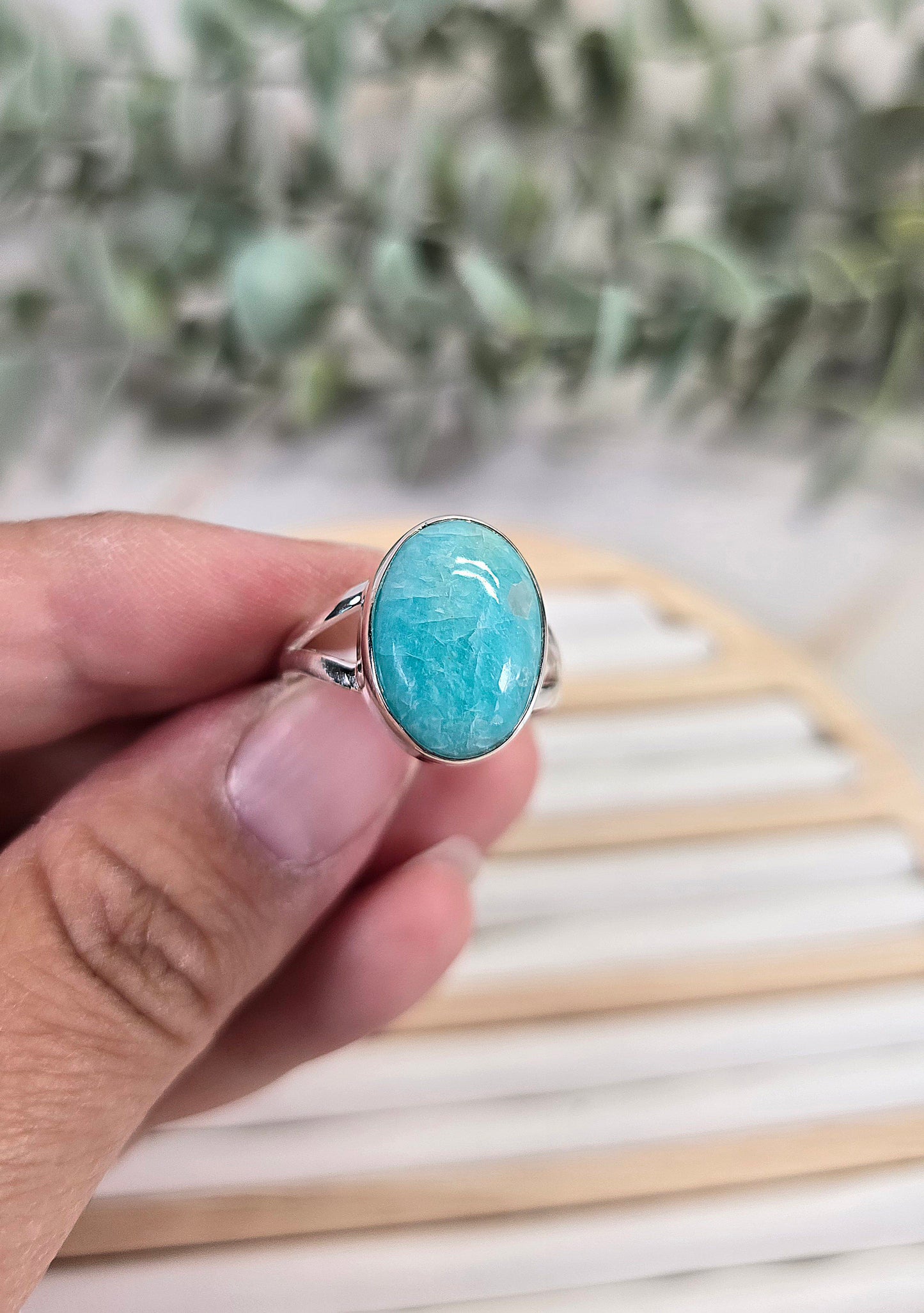 Bague Amazonite