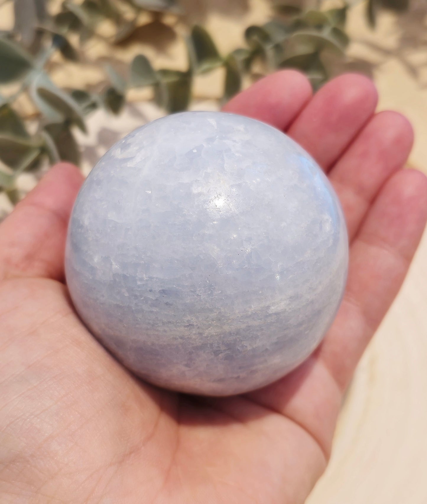 Sphère Calcite bleue