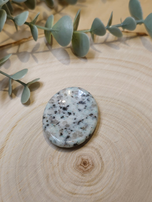 Jaspe Kiwi Worry stone