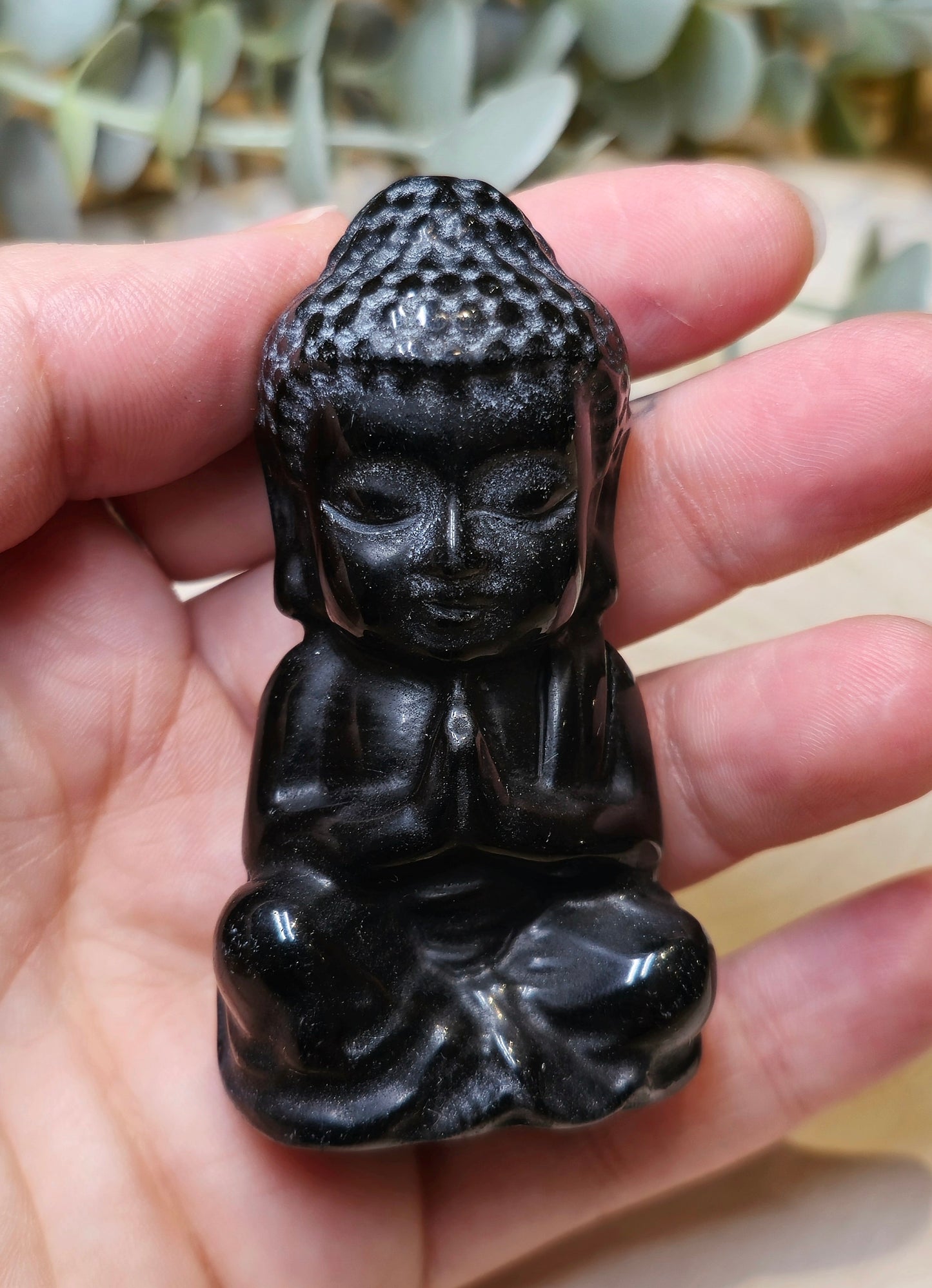 Bouddha en Obsidienne