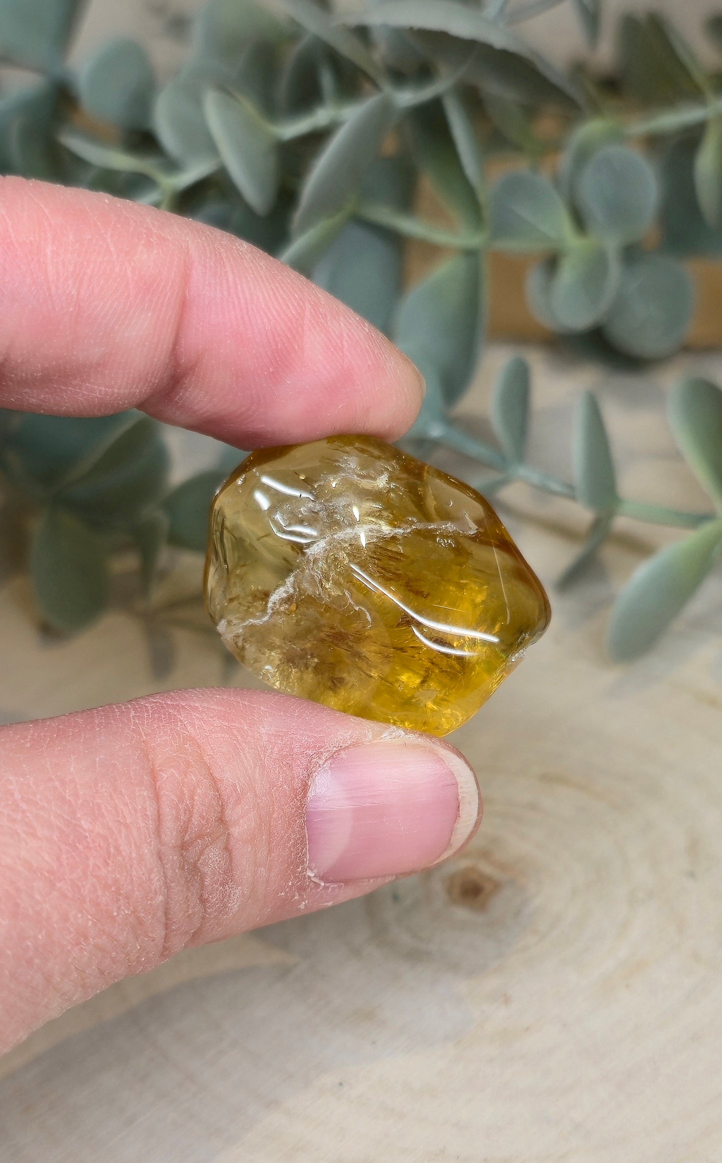 Citrine naturelle du Brésil grade extra barattée