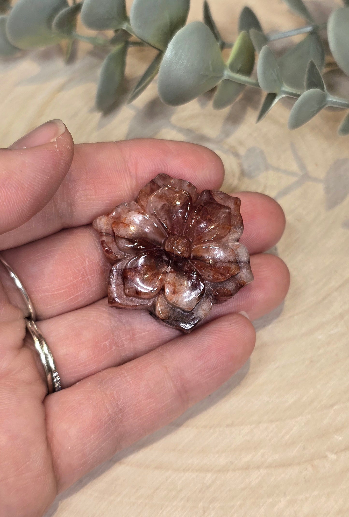 Fleur en Quartz feu