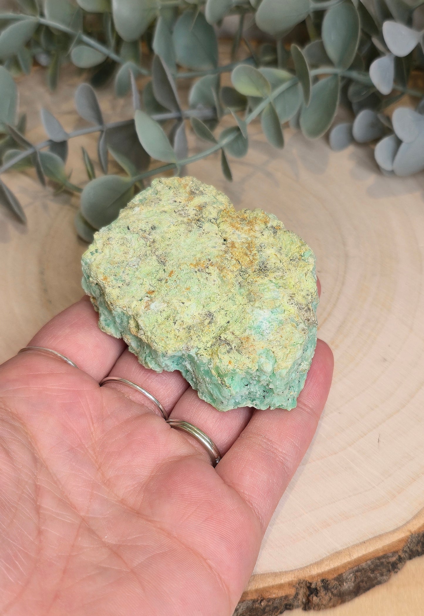 Chrysoprase brute du Brésil