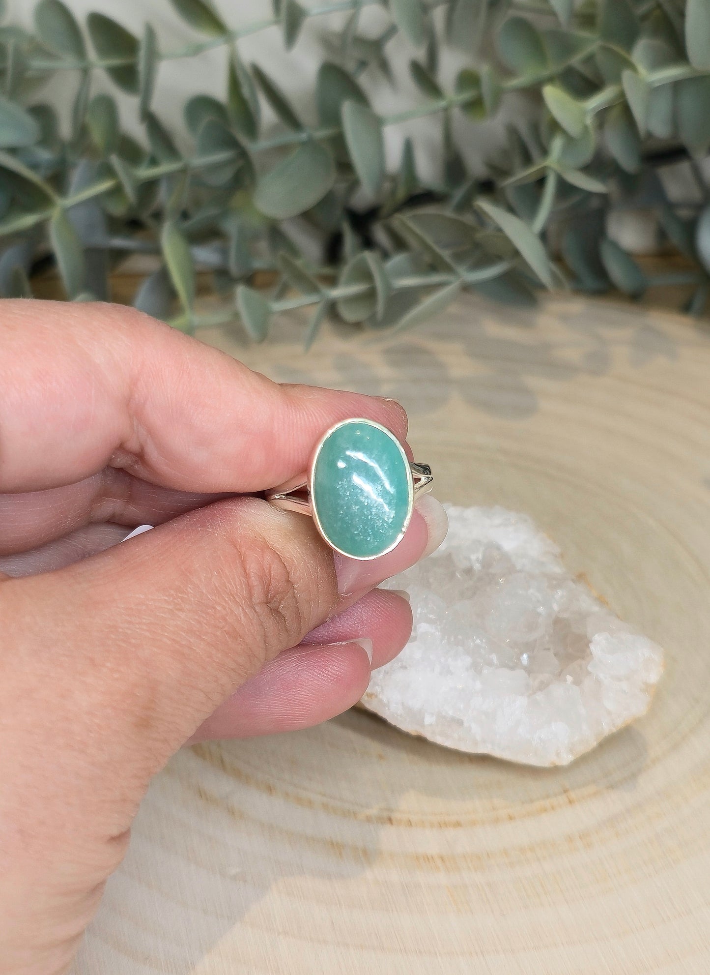 Bague Amazonite