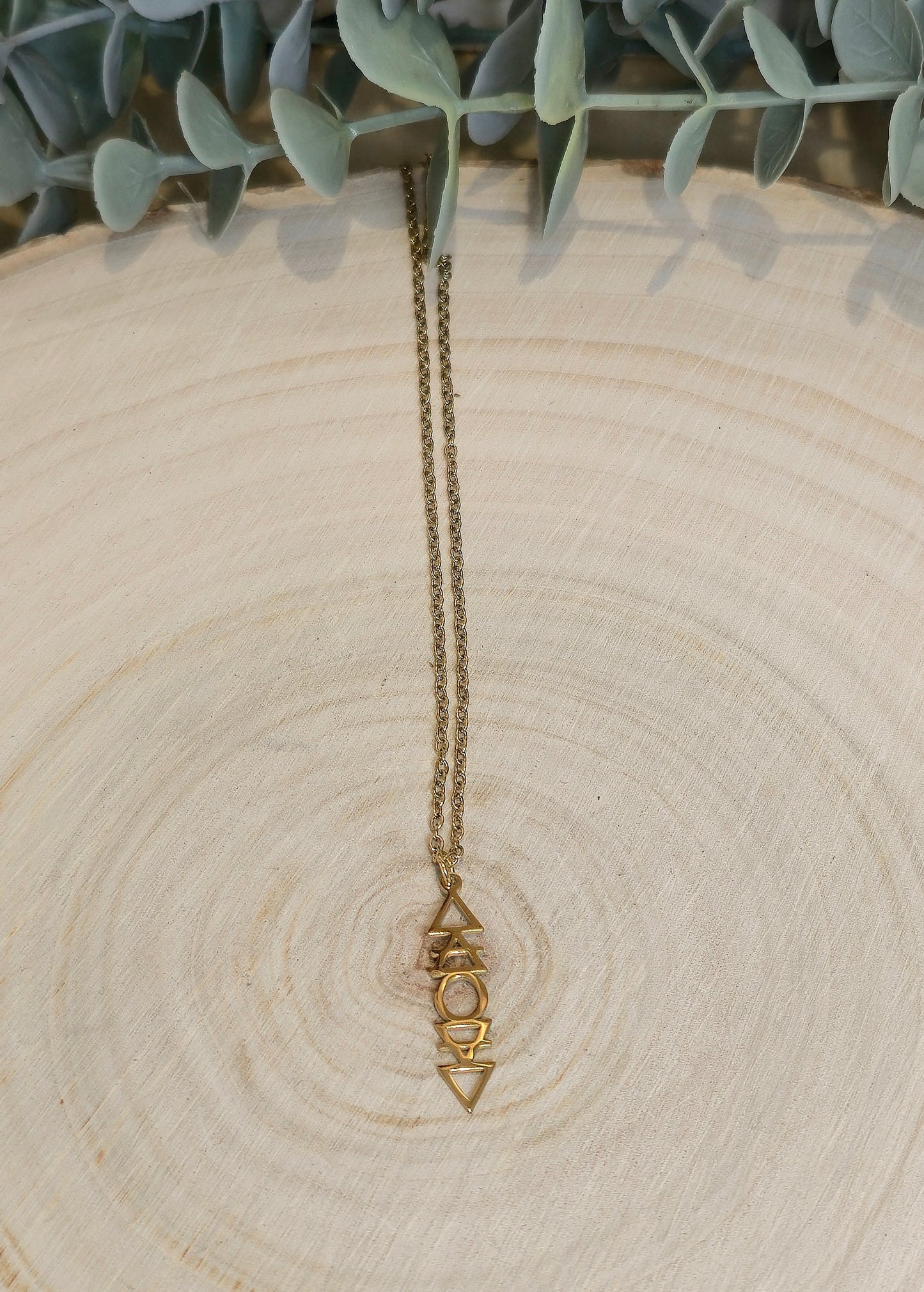 Collier 4 éléments gold