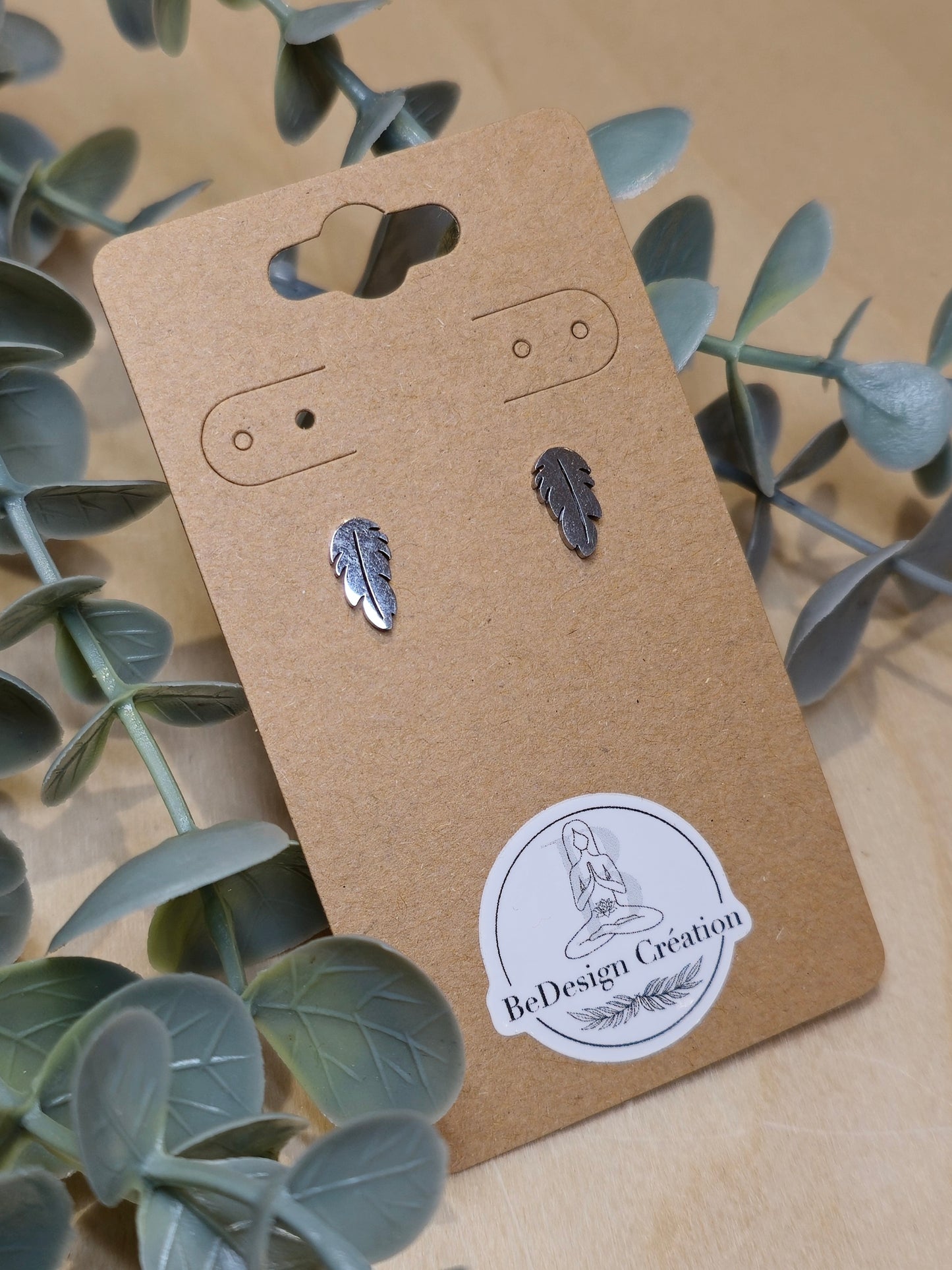 Boucles d’oreilles Plume