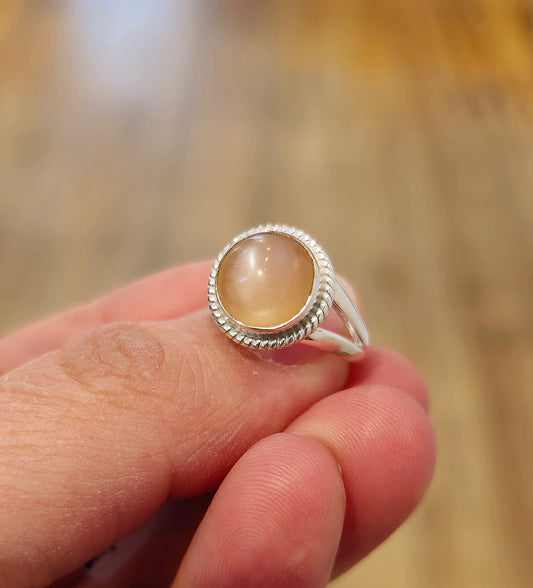 Bague Pierre de lune Pêche