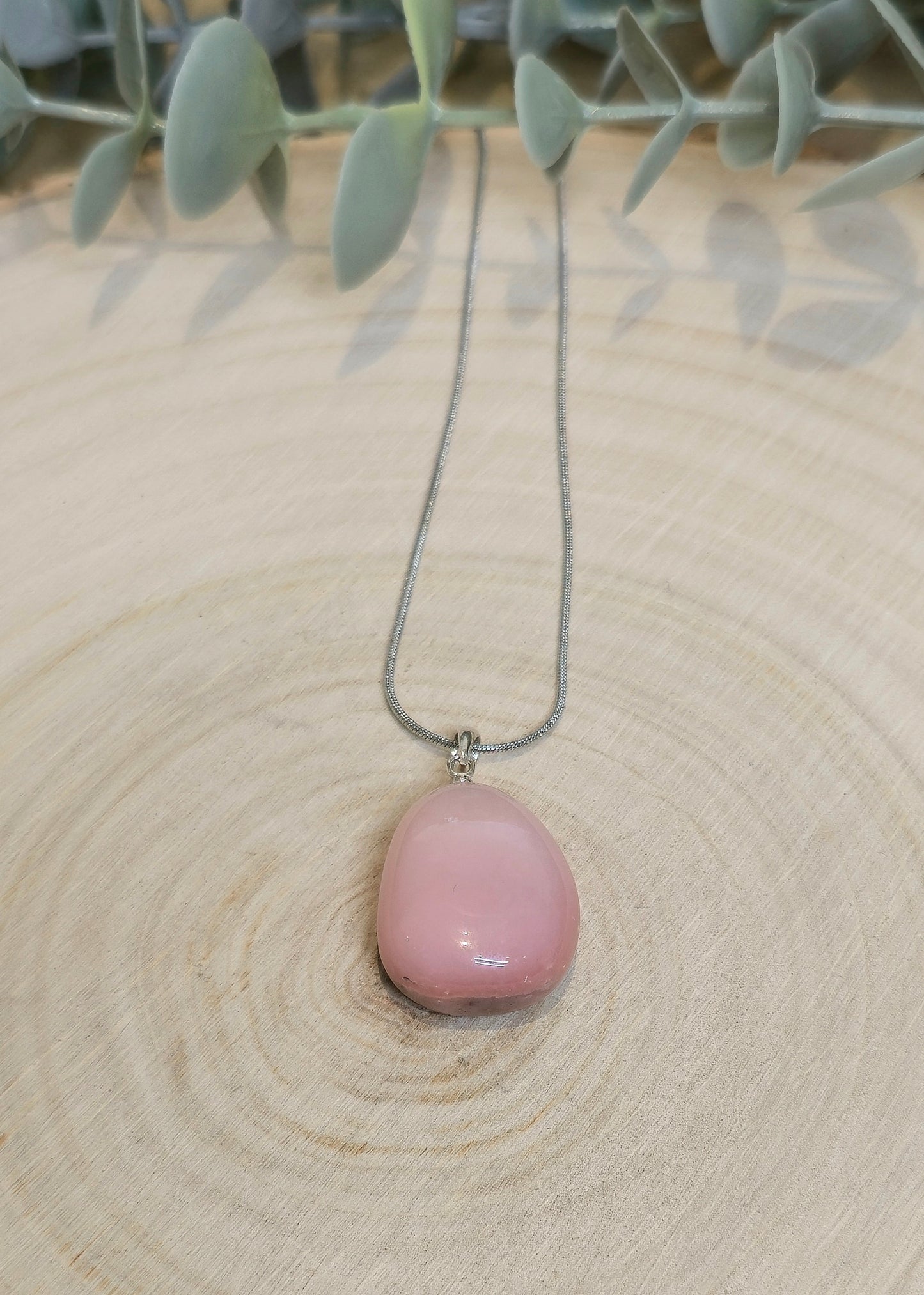 Collier Opale rose barattée