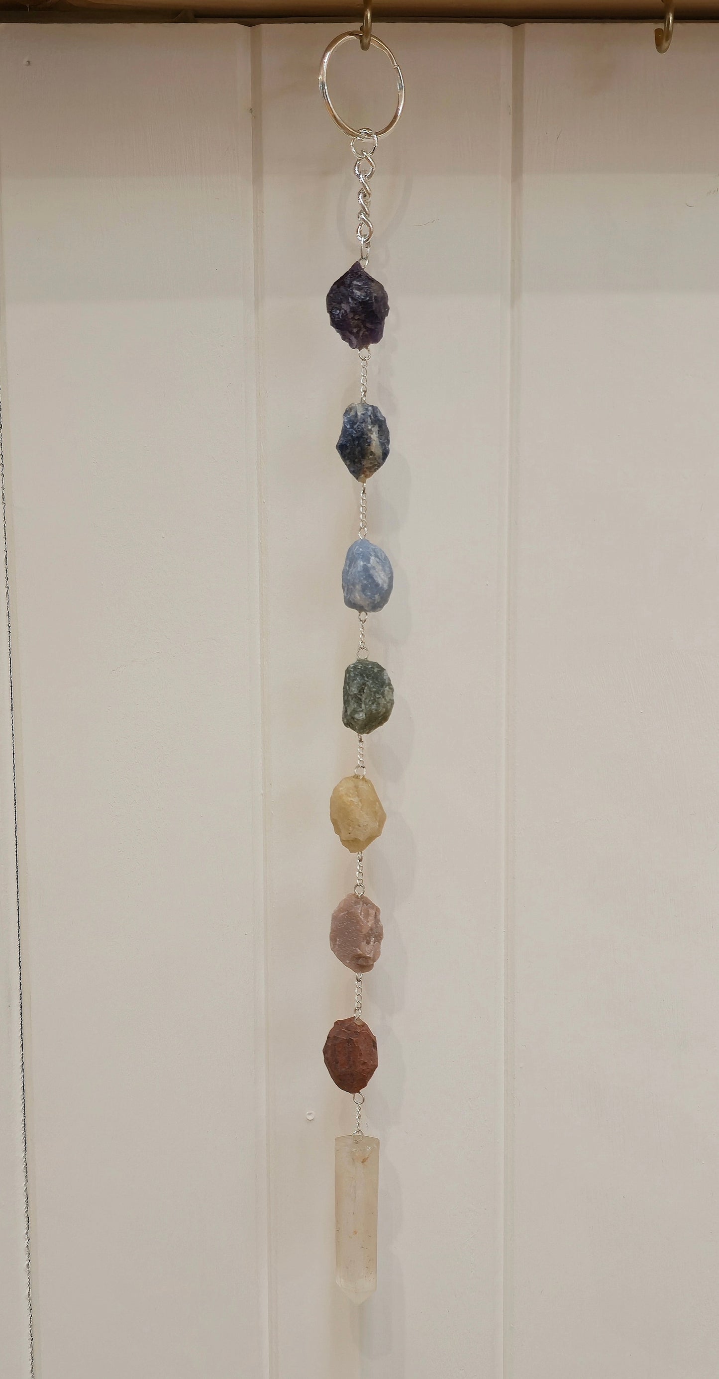 Chakras en Pierres brutes suspendues