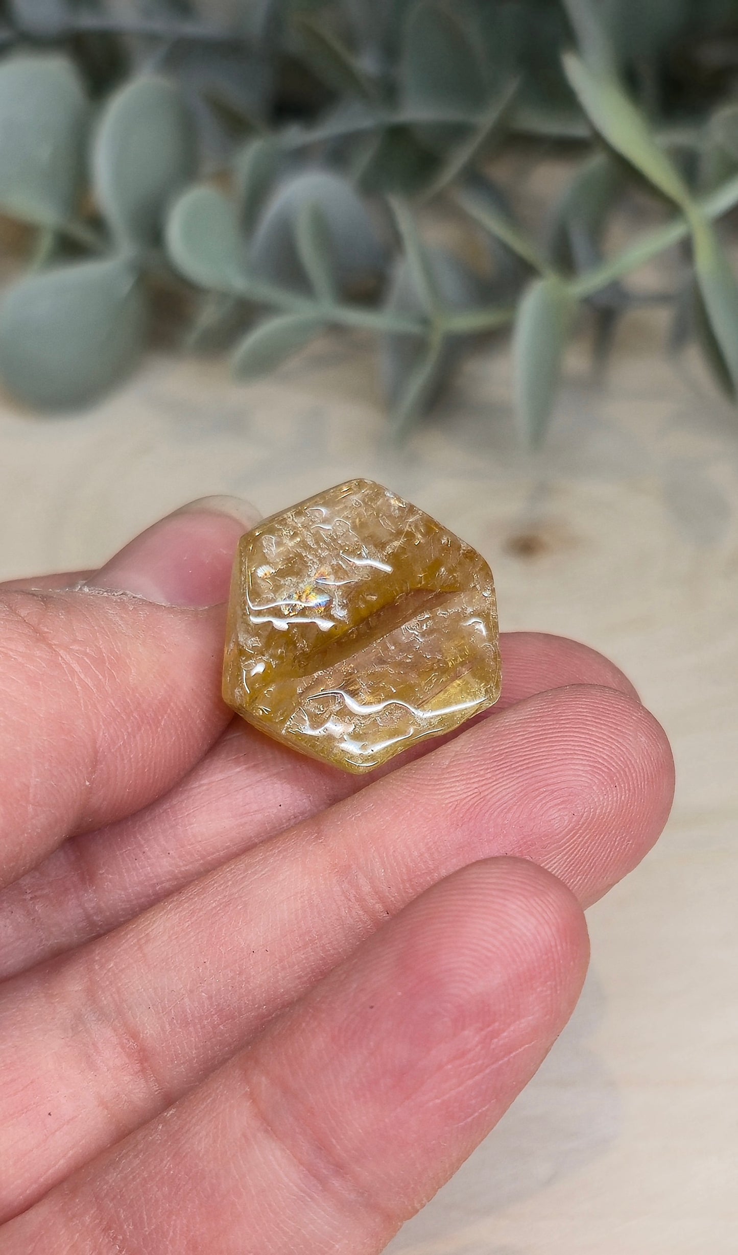Citrine naturelle du Brésil grade extra barattée
