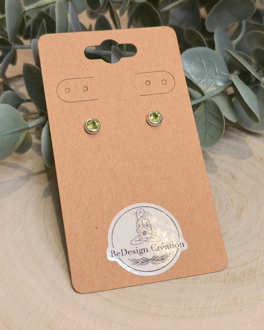 Boucles d'oreilles Péridot