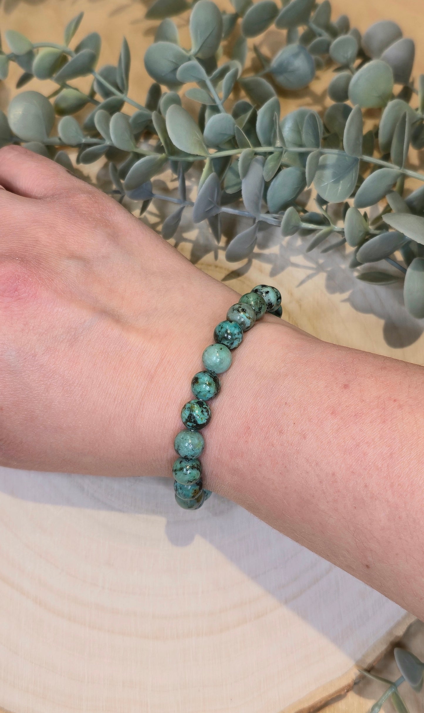 Bracelet Turquoise Africaine 8mm