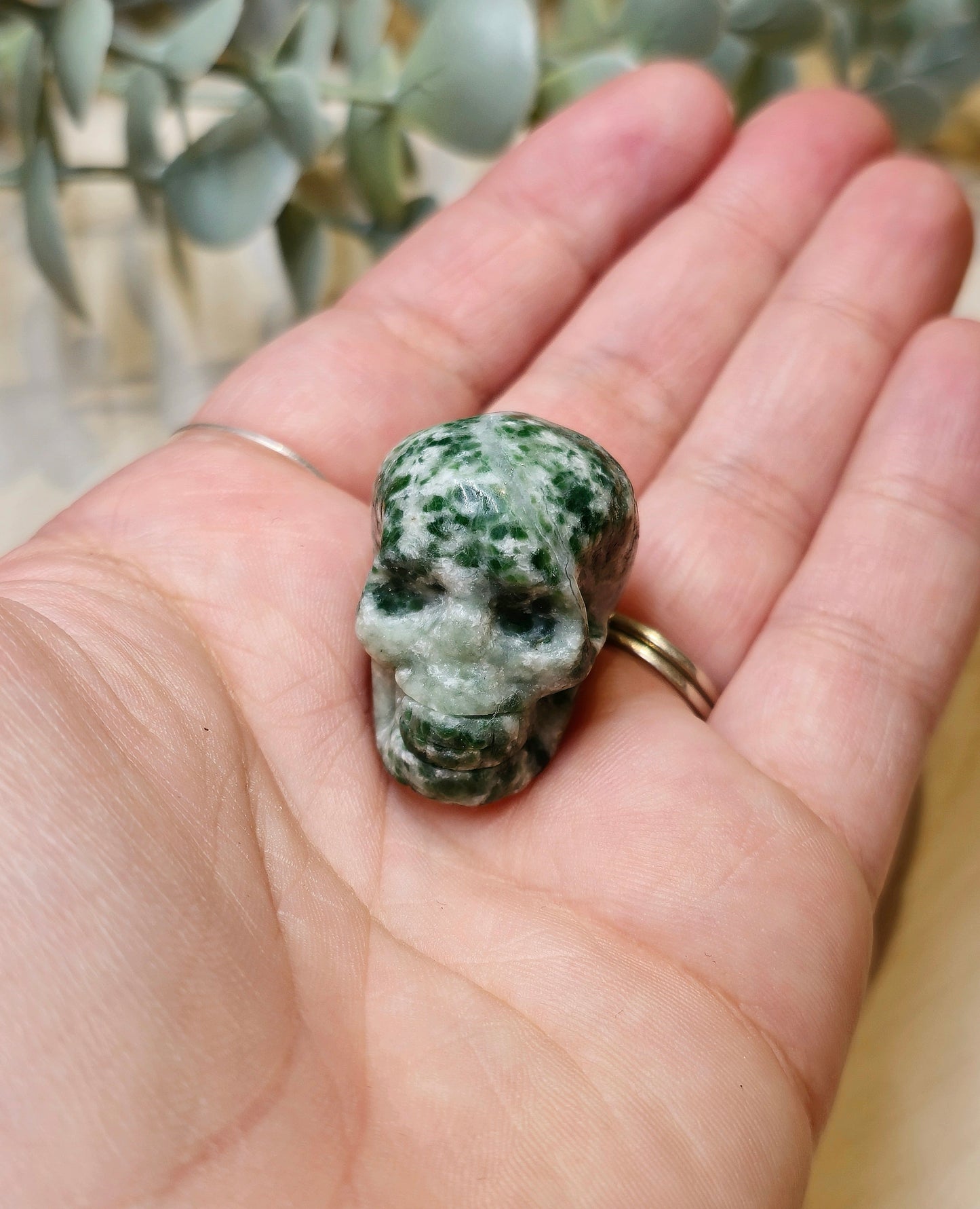 Crâne Jaspe Green dot