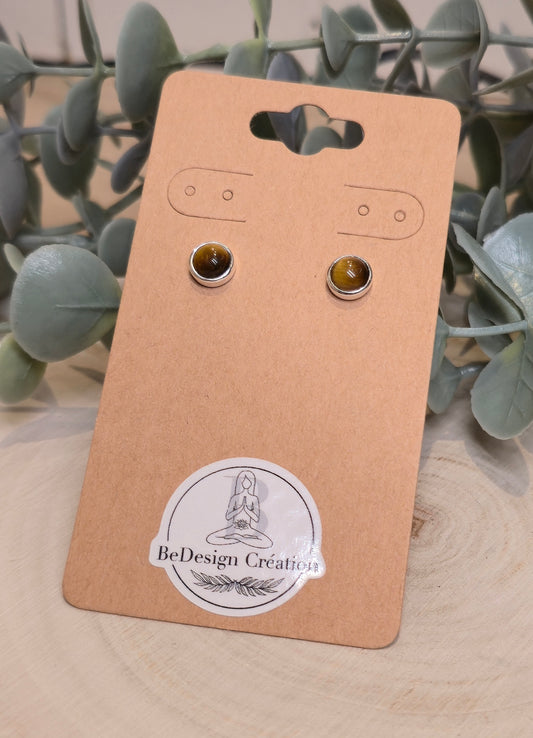 Boucles d'oreilles Oeil de tigre