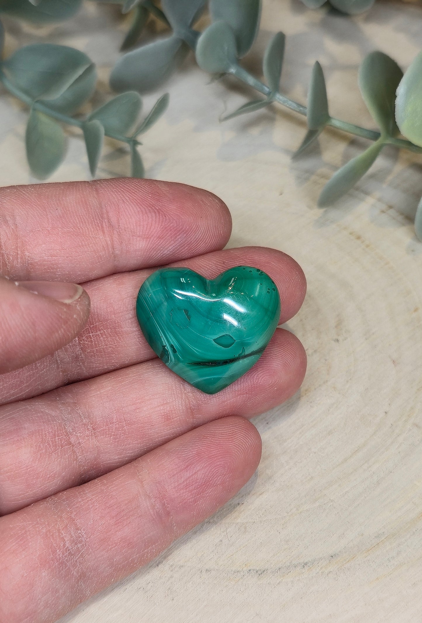 Coeur en Malachite