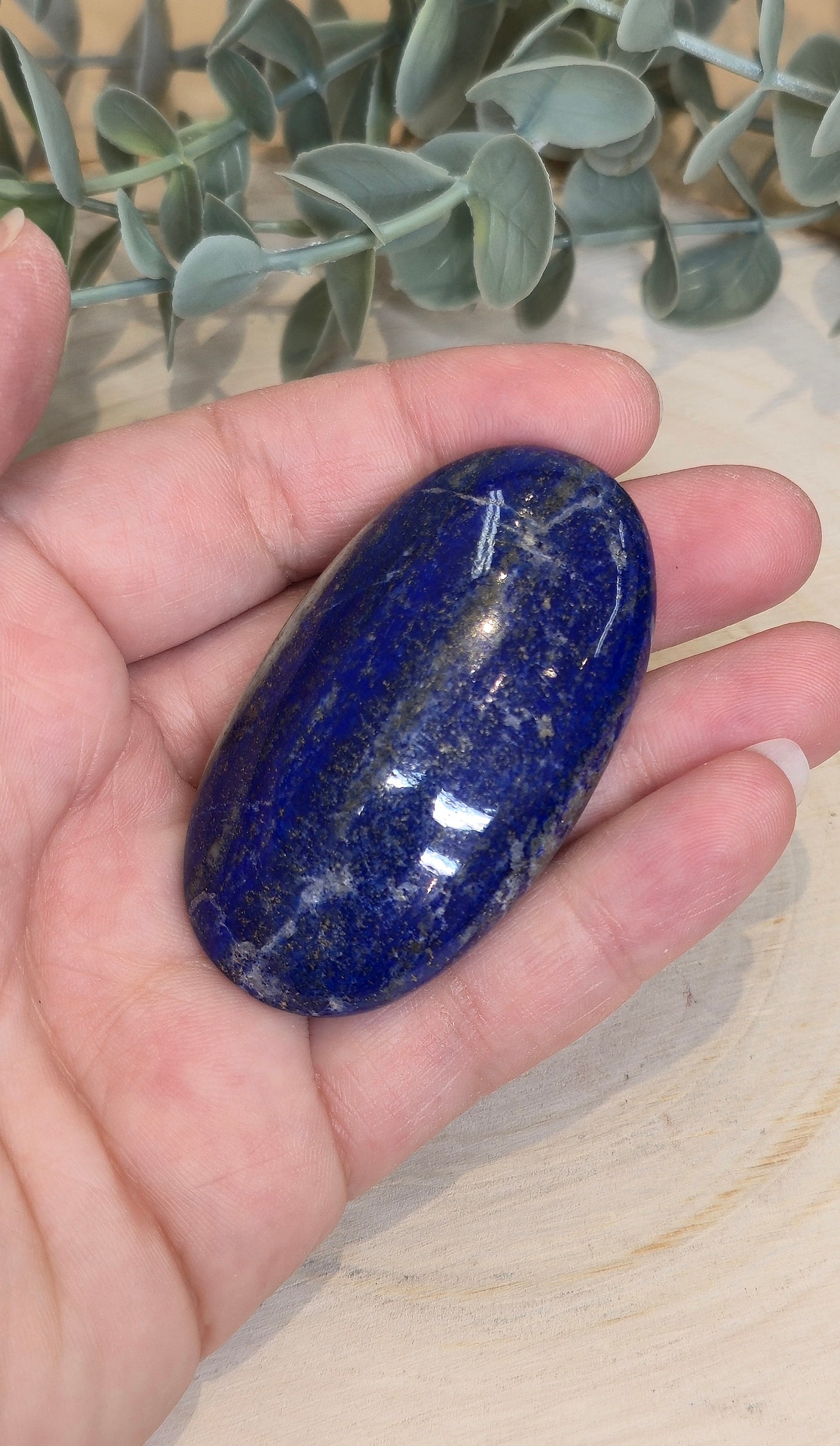 Pierre de paume en Lapis Lazuli