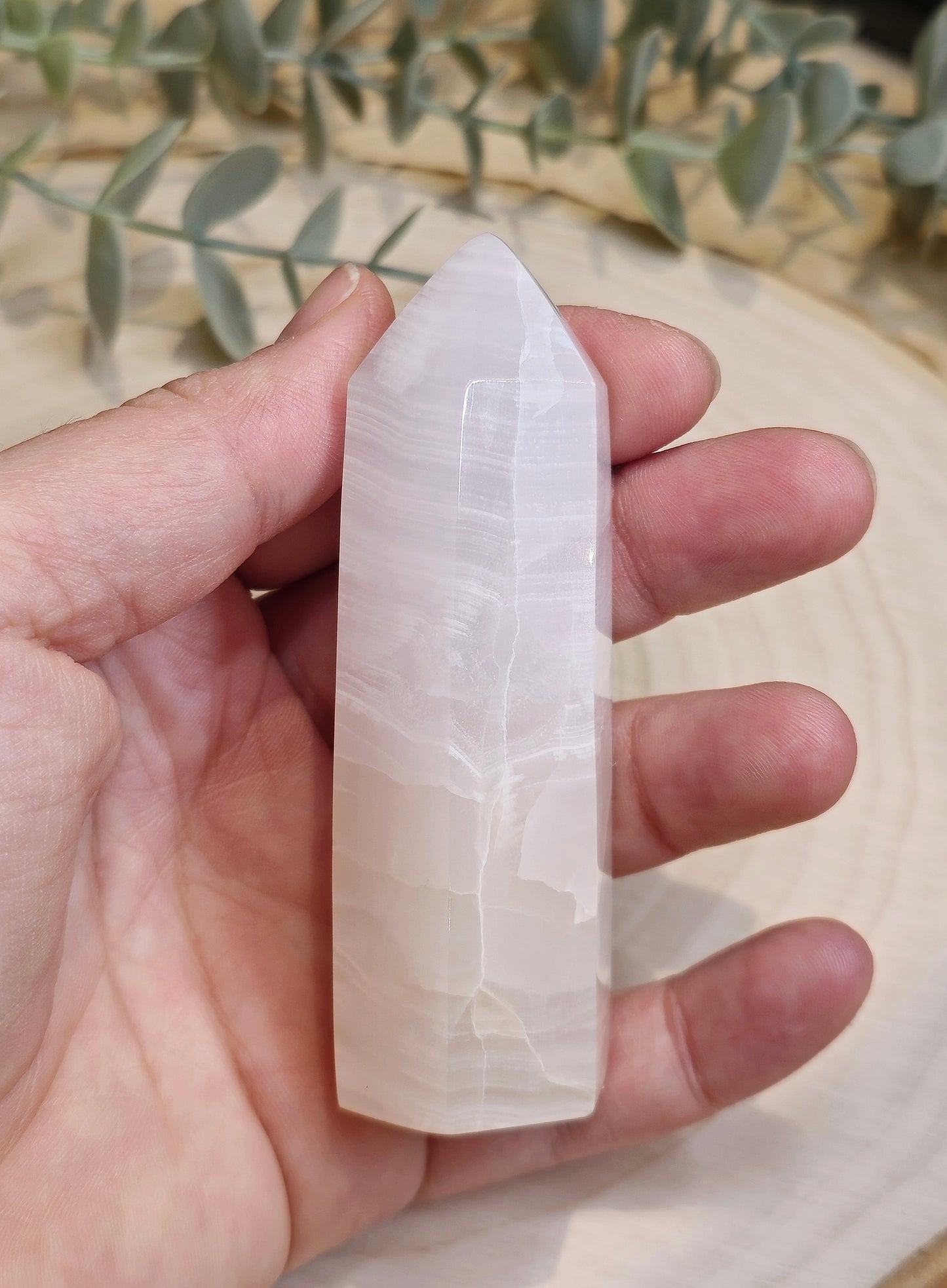 Pointe en Calcite rose