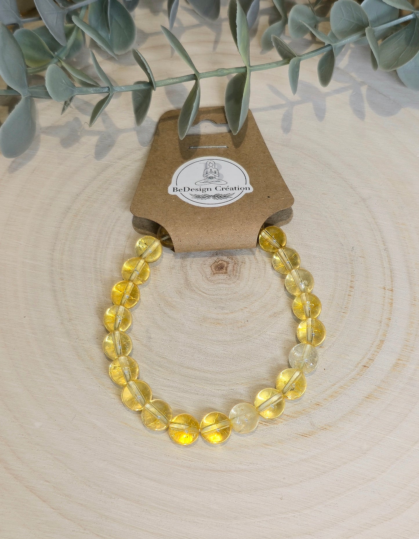Bracelet Citrine 8mm