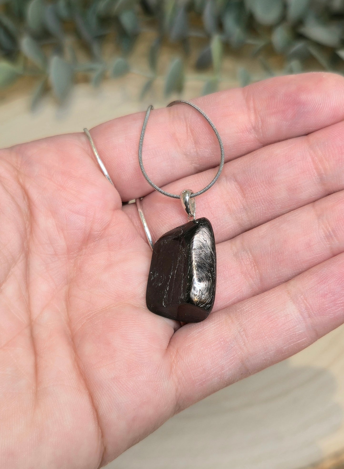 Collier Hyperstène barattée