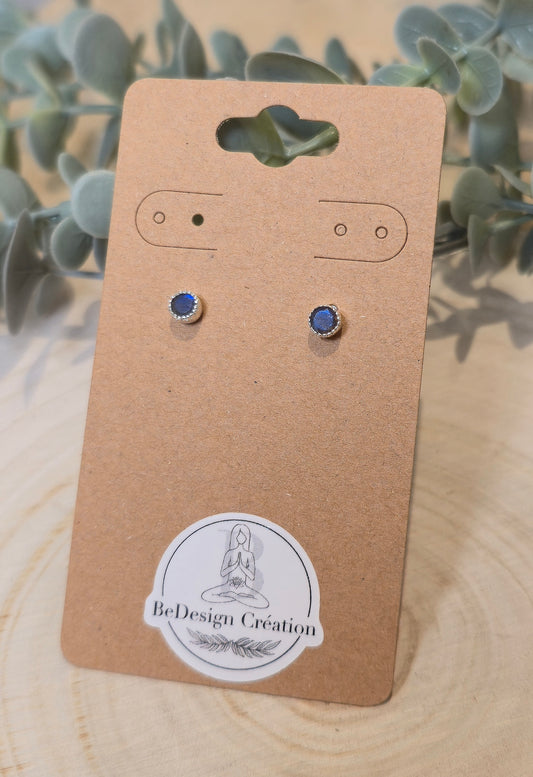 Boucles d'oreilles Labradorite