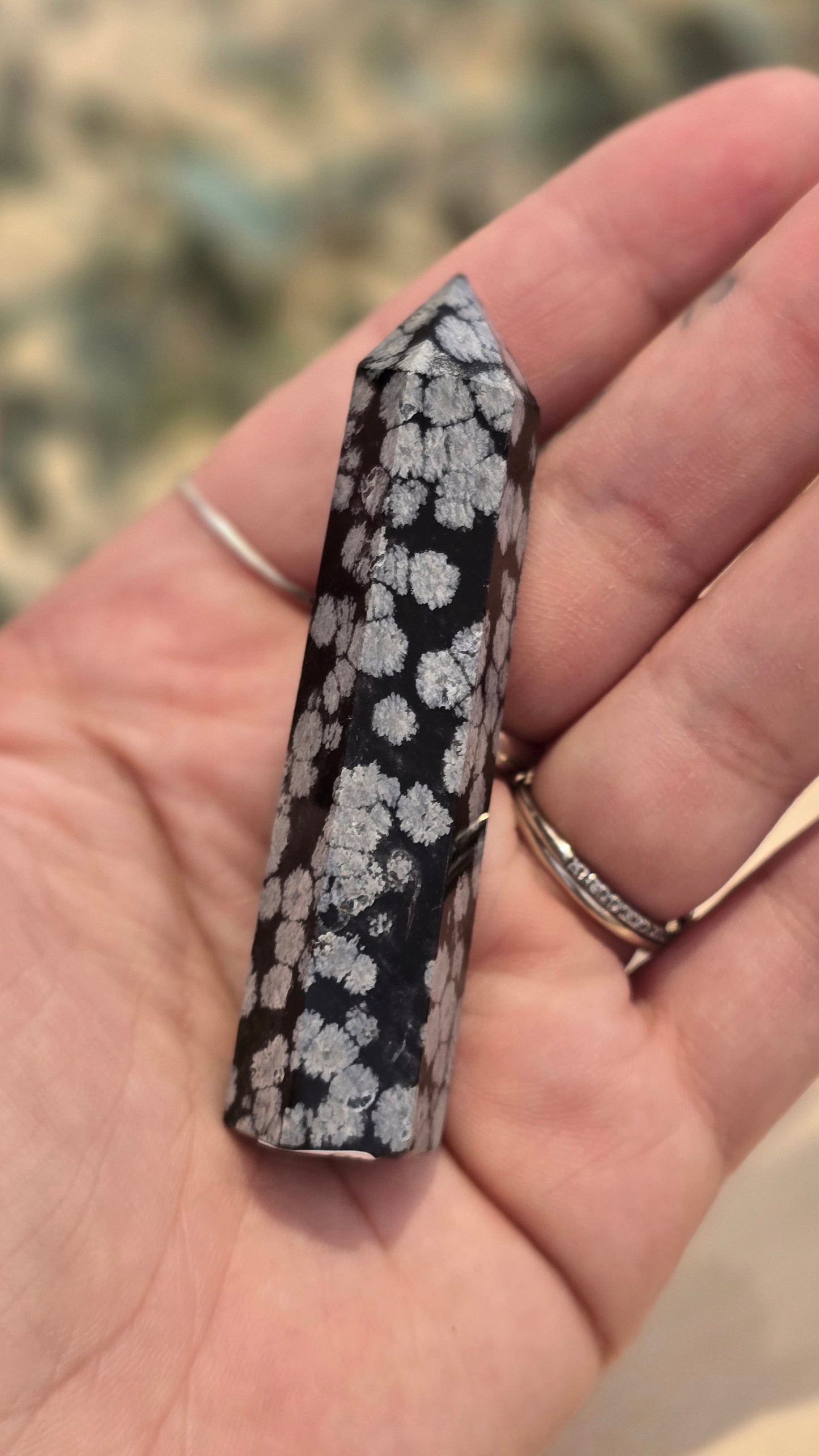 Pointe Obsidienne Snowflake