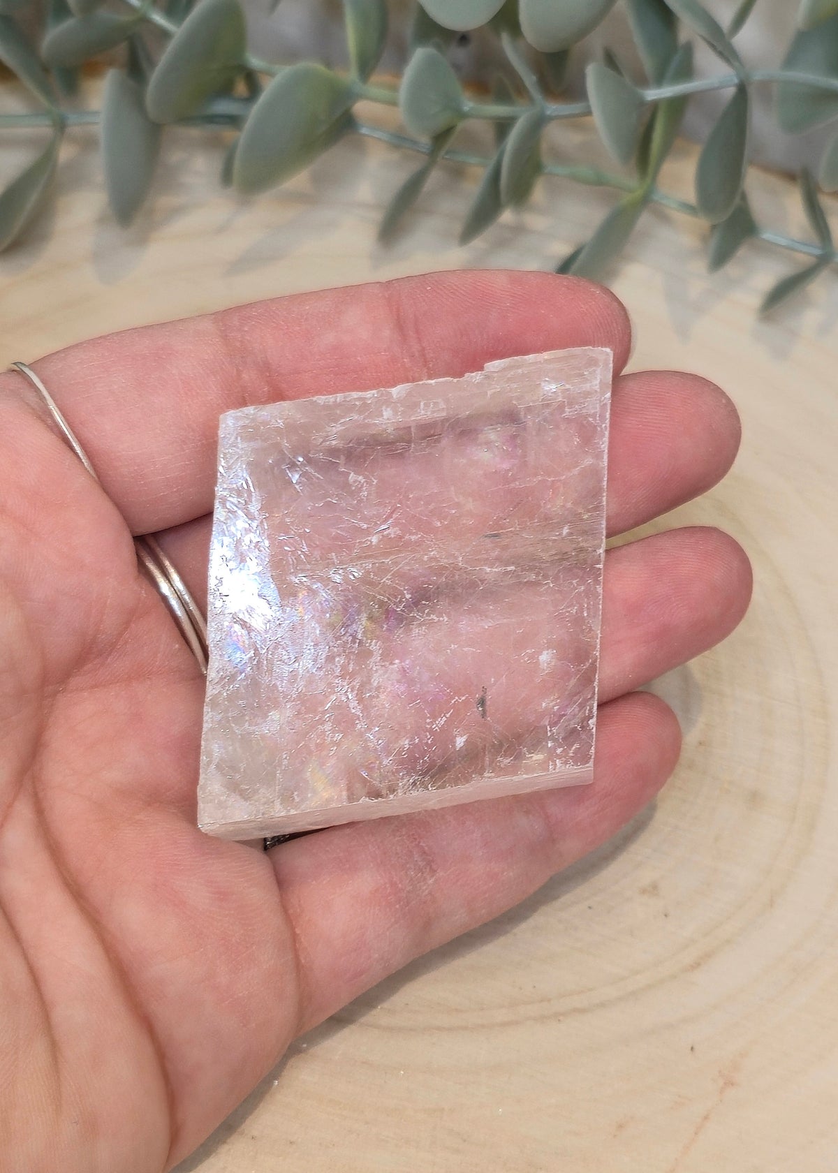 Cube de Calcite optique claire