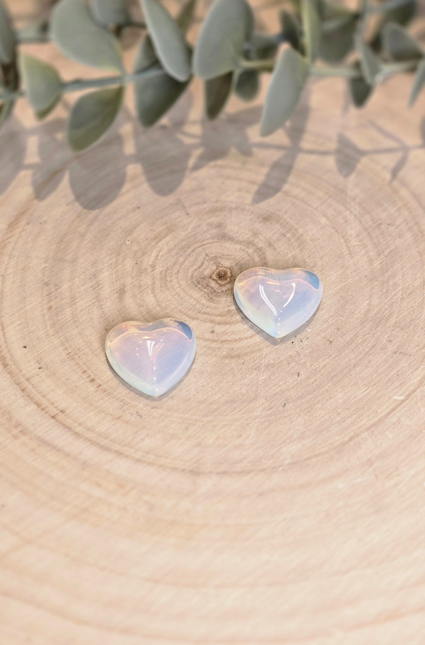 Coeur en Opalite (manmade)