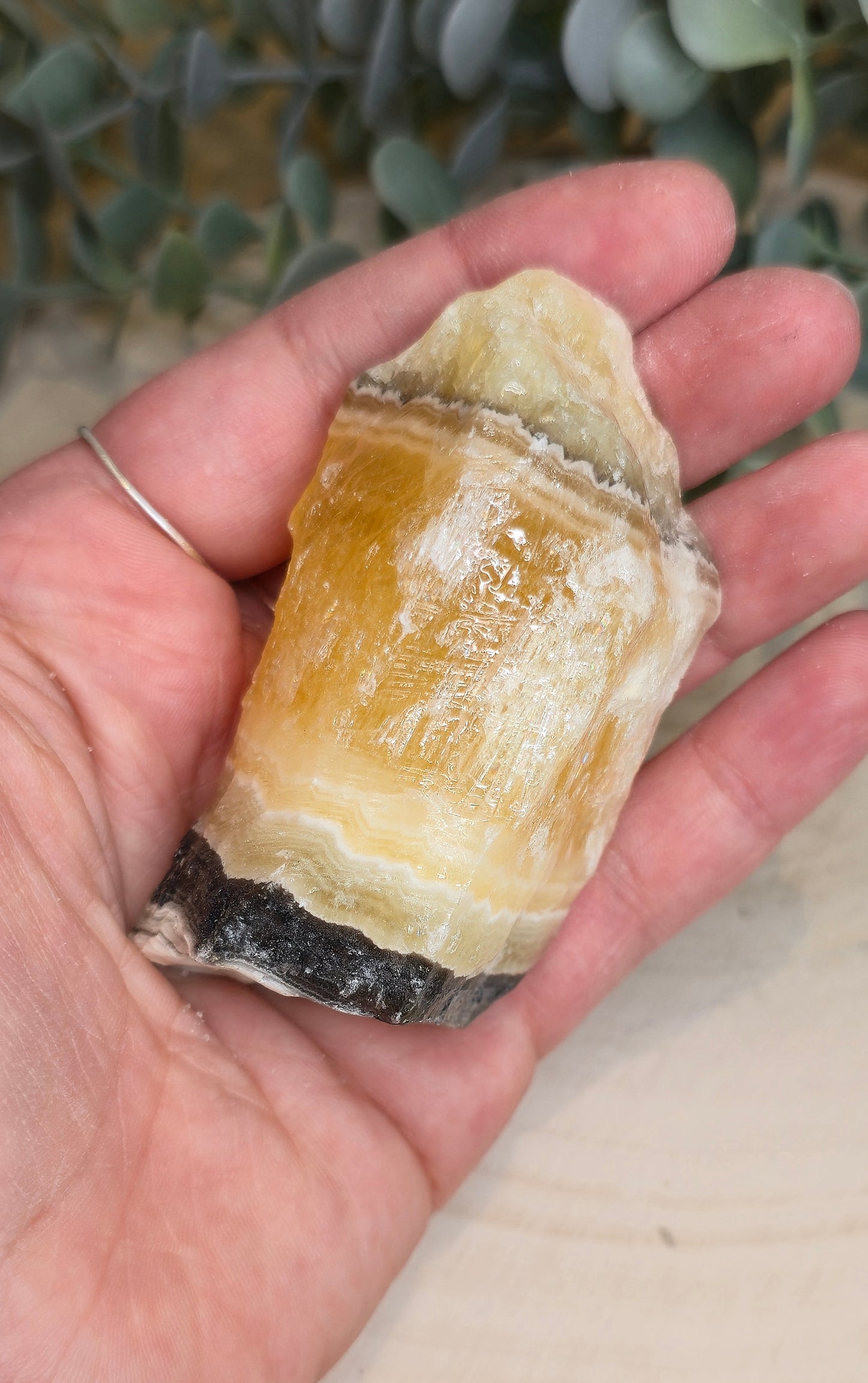 Calcite zébré brute du Mexique