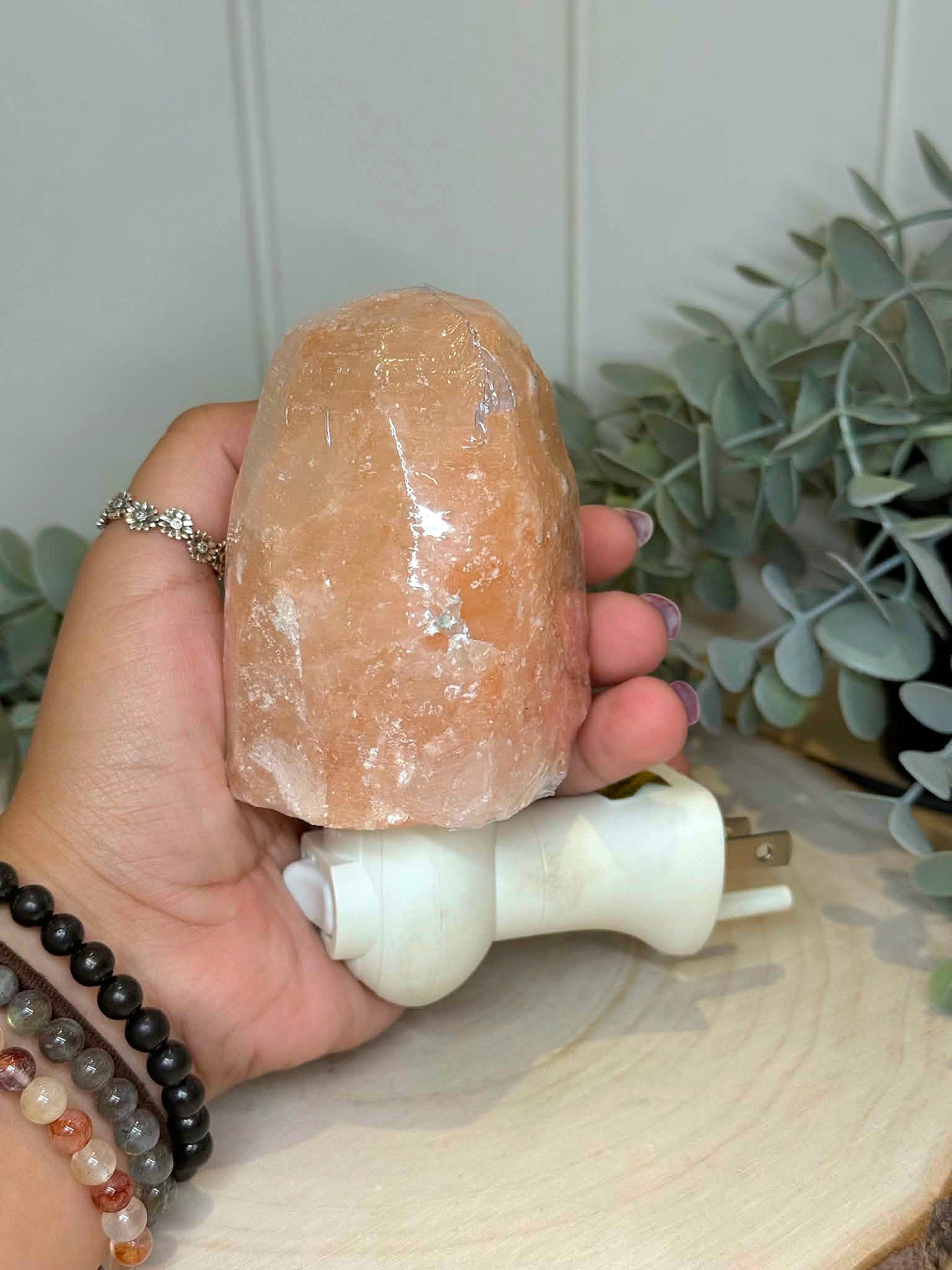 Veilleuse de sel d'Himalaya