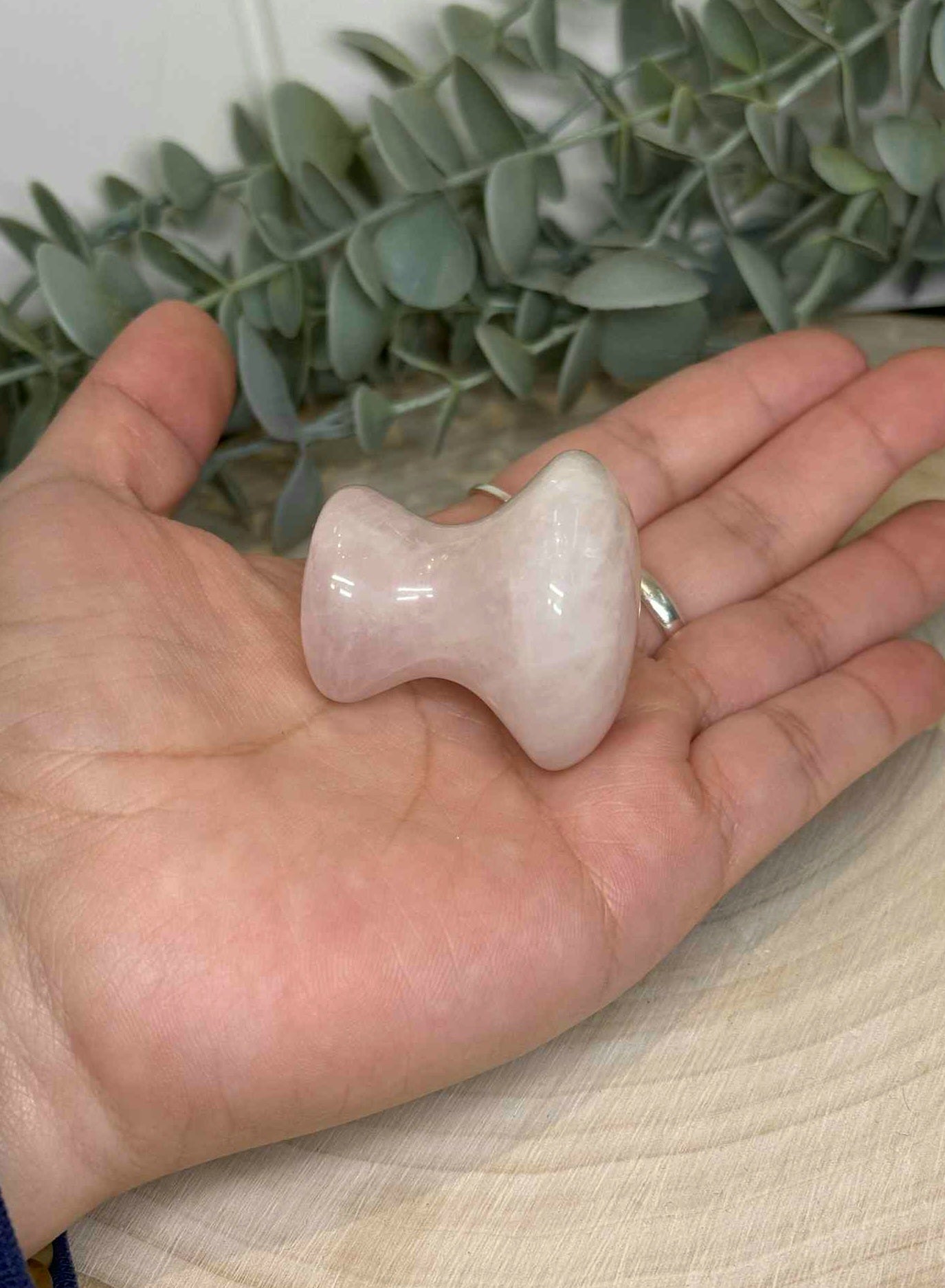 Champignon massage Quartz rose