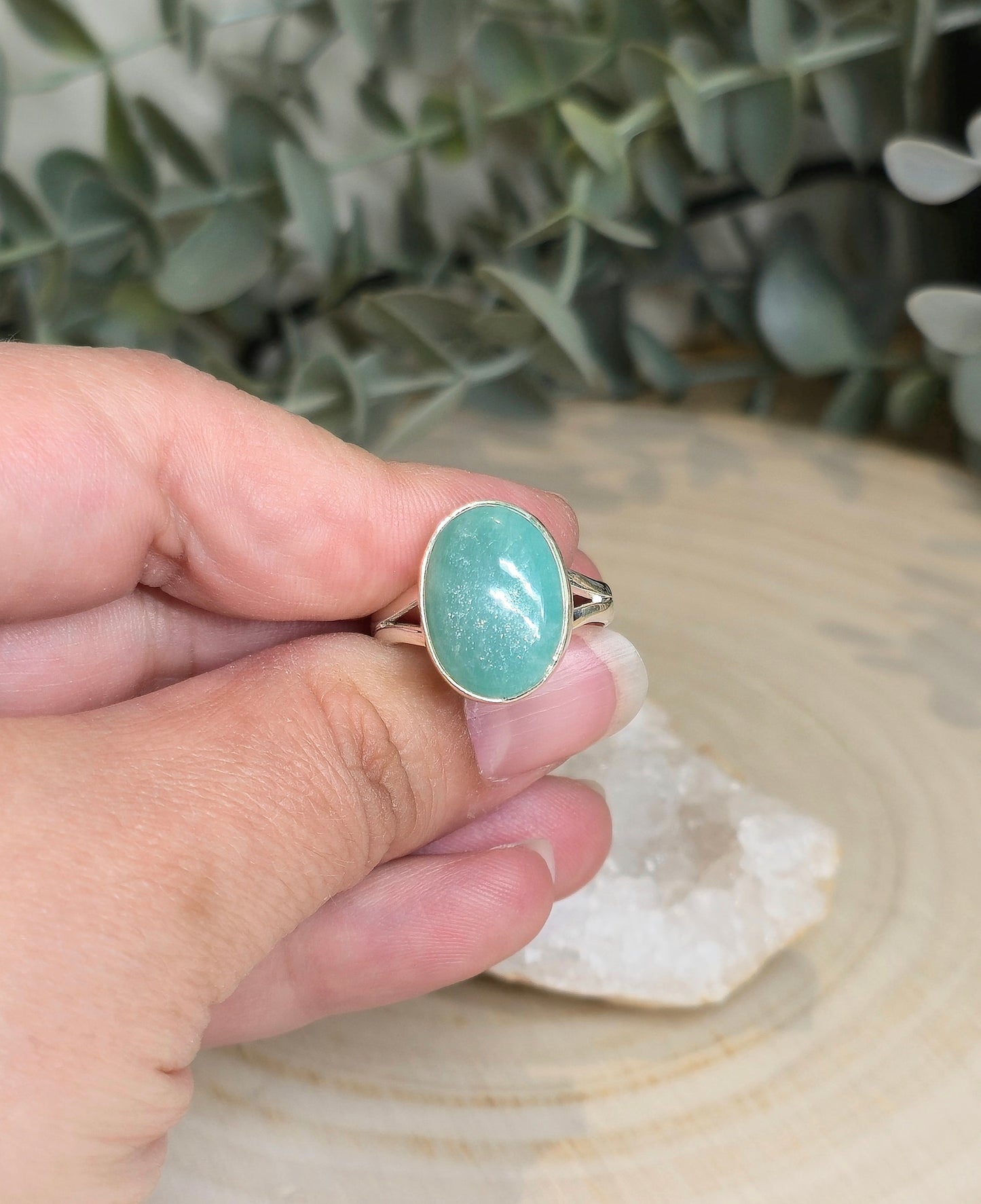 Bague Amazonite