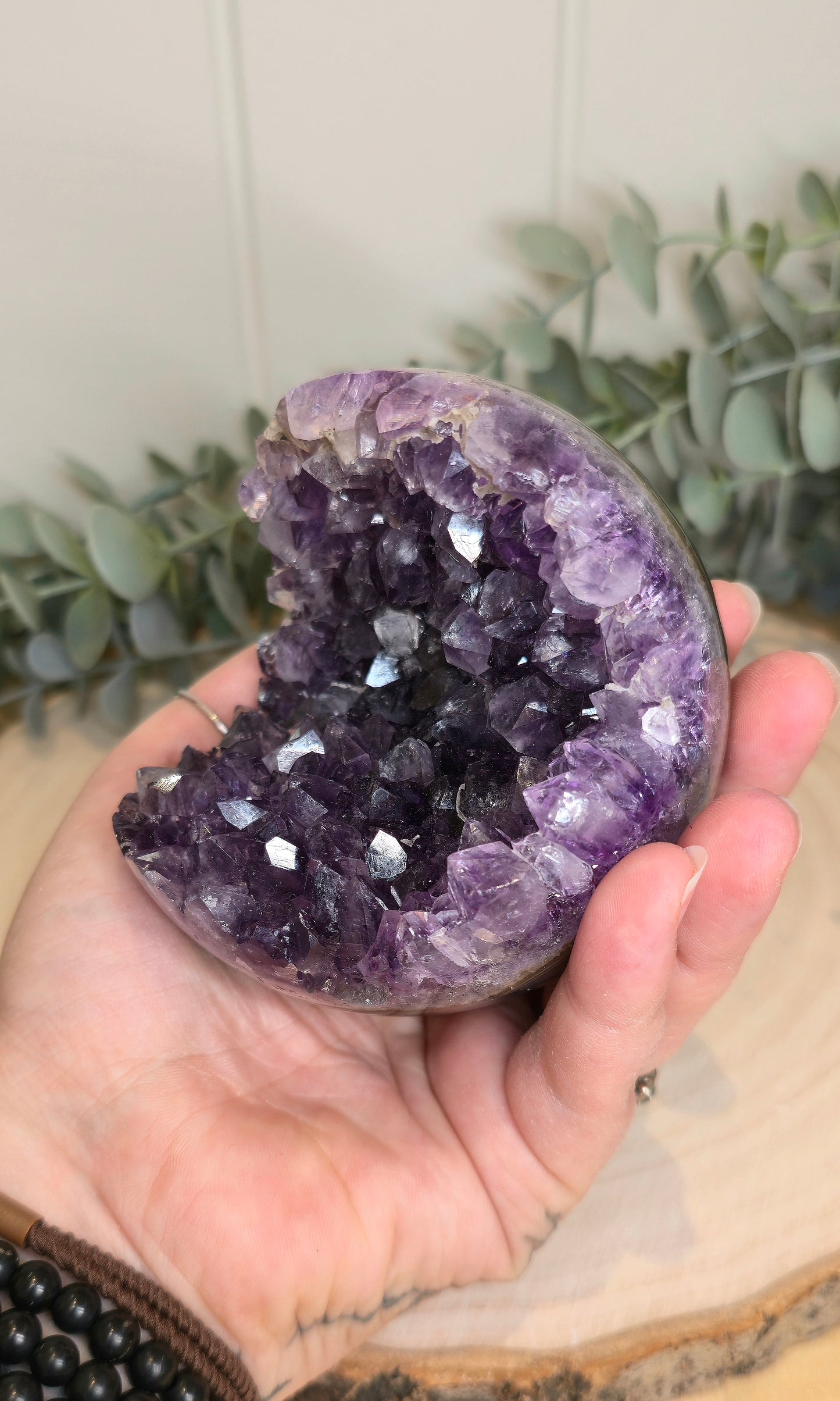 Sphère géode d'Améthyste