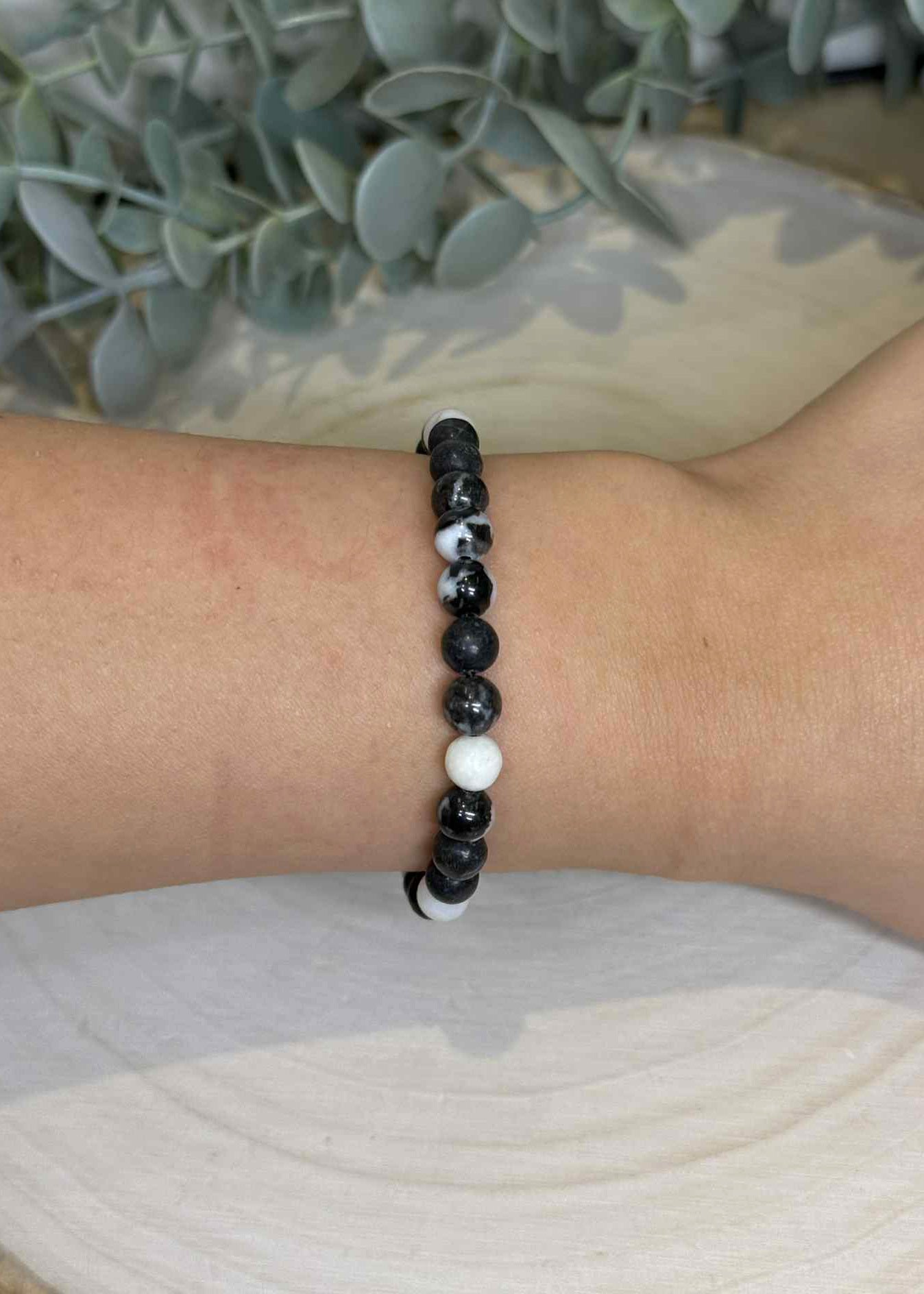 Bracelet Jaspe Zébré 6mm