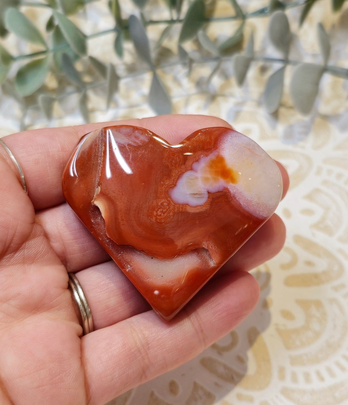 Coeur en Cornaline