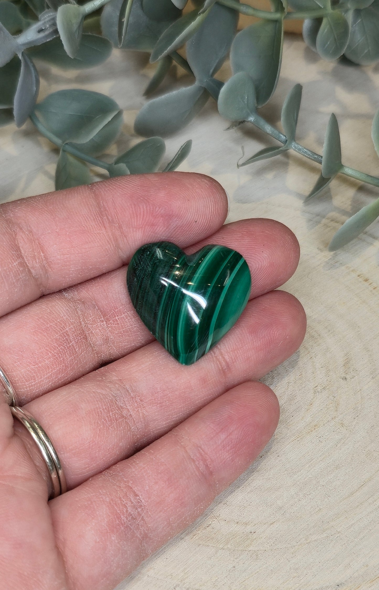 Coeur en Malachite